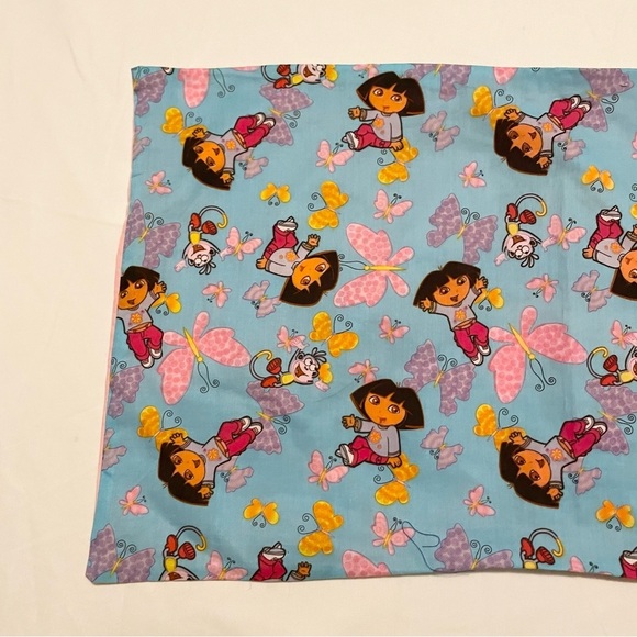 Dora the Explorer Boots Pillowcase Homemade 21” x 13” Pillow Case - Picture 2 of 16
